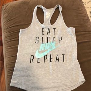Nike dri fit small grey tank